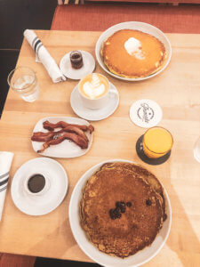 Inviting atmosphere, comfort food, and a cozy setting welcome you at this fast-casual restaurant in the heart of Atlanta, Georgia | The Best Atlanta Breakfast Spot: Pancake Social at Ponce City Market | Pancakes in atlanta | atlanta restaurants | atlanta brunch | brunch in atlanta | ponce city market atlanta, georgia | coffee in atlanta | pancake breakfast | instagram worth brunch in atlanta | new breakfast places in atlanta | best restaurants in atlanta georgia | best food in atlanta, georgia