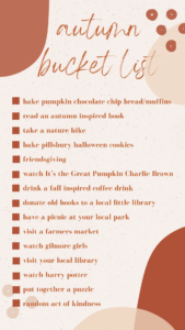 Autumn Bucket List 2021 | Do as Dreamers Do