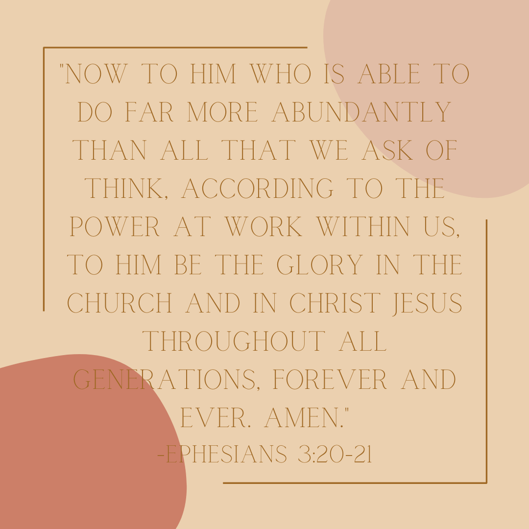 ephesians 3:20-21